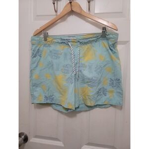 The rail Men M swim Hawaiian elastic drawstring Vacation Beach Festival Short